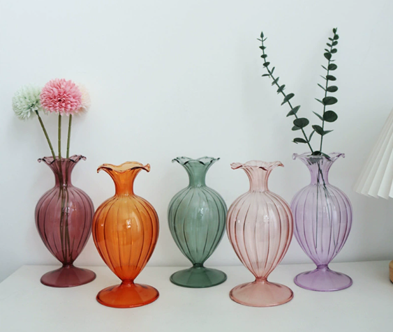 Pockmark hammared finish liquor bottles