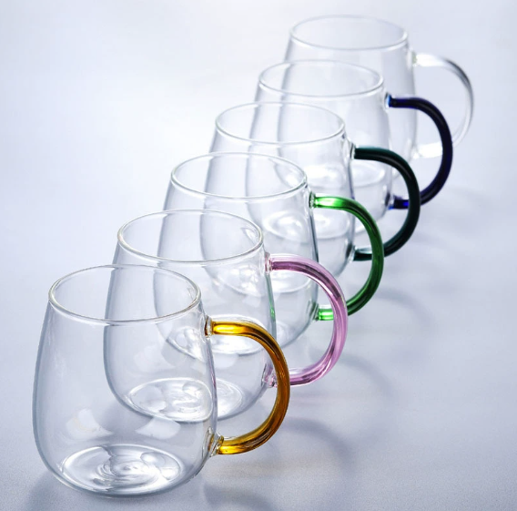 Decorative borosilicate water cup