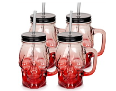Pockmark hammared finish liquor bottles
